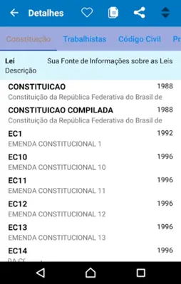 Biblioteca de Leis android App screenshot 2